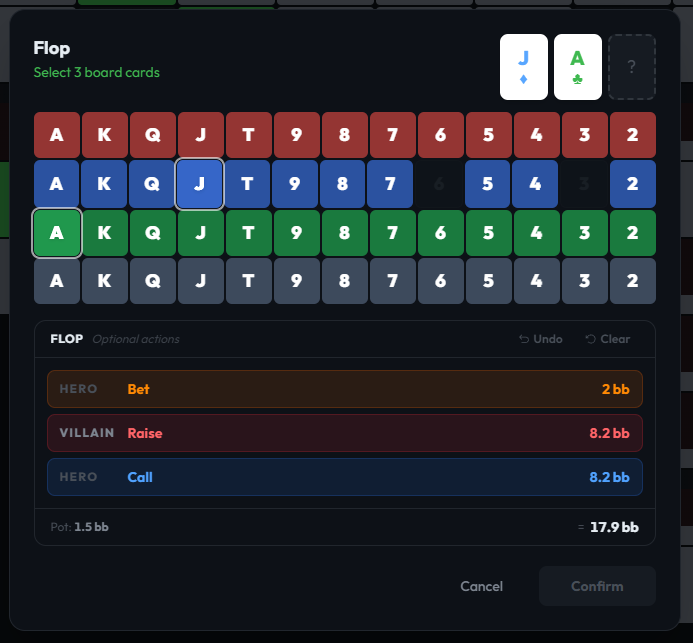 GrindLab Equity Engine — entering the flop